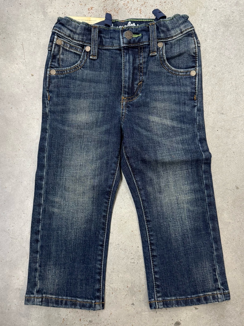 Wrangler Retro Boys Slim Straight Jeans Size 3T NWT